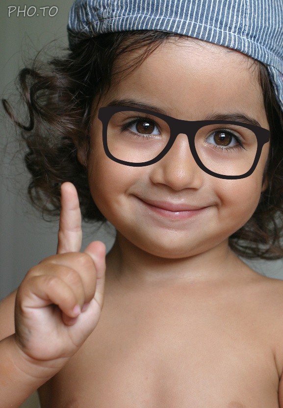 Instantly make funny images adorned with stylish hipster glasses